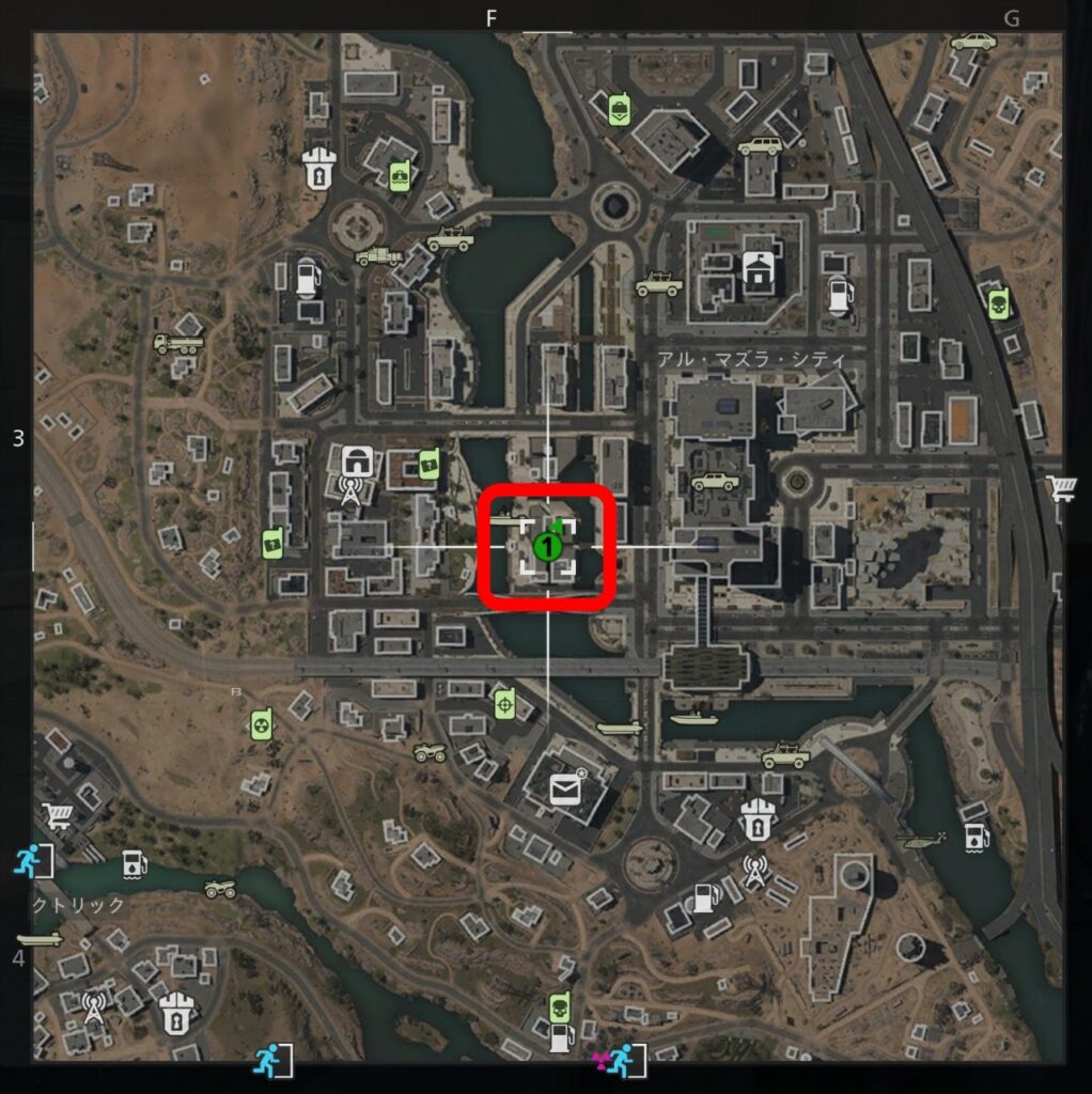 CoD DMZ派閥任務攻略（デッド・ドロップ）編 地図